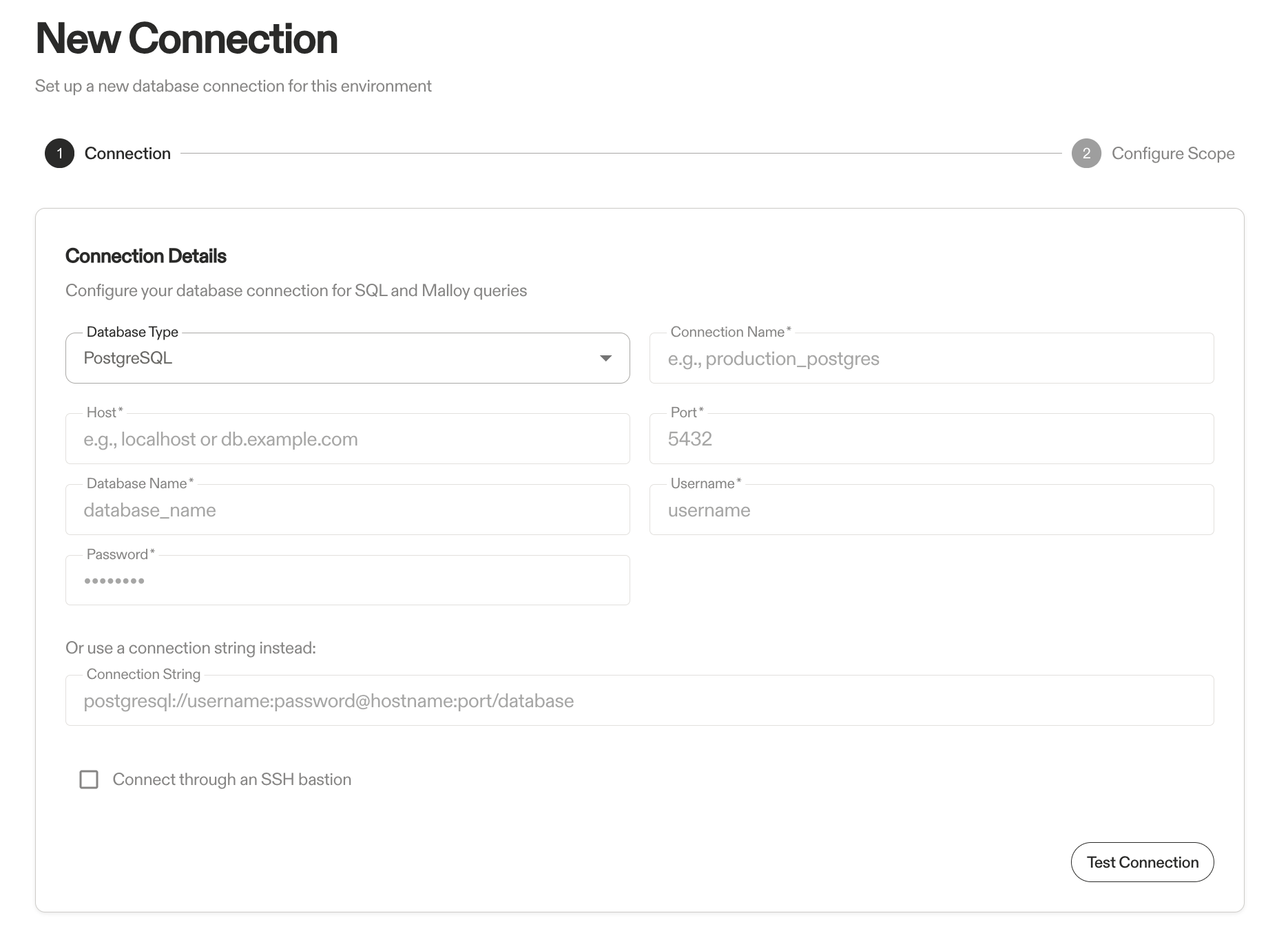 PostgreSQL Connection